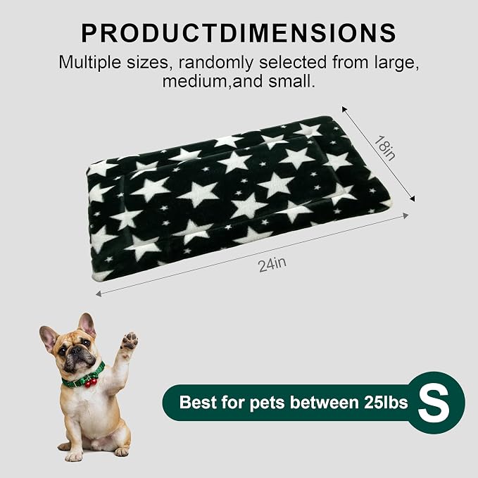 Washable Dog Bed Mat with Anti-Slip Bottom, Deluxe Plush Memory Foam Crate Pad & Waterproof Outdoor Kennel Mat for Dogs & Cats-Durable Crates Beds, Large Medium Small Puppy Size24 x 18",Green - Image 7