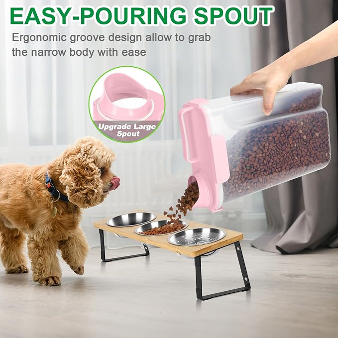 TBMax Cat Dog Food Container 5 to 7 lbs, Secondary Pet Food Storage Beyond a Large Dog Food Bin for Daily Use, Easy-Pouring Bird Seed Dispenser, Portable Travel Kibble Container for Outdoor Feeding - Image 3