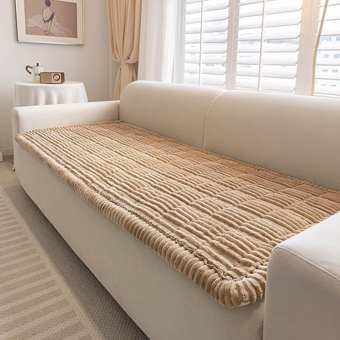 Couch Cover for Dogs Washable, Non-Slip Pet Couch Covers for Sofa, Fuzzy Dog Couch Cover Blanket for Furniture Protector (Z-Camel, 27.6" x 59"/70 x 150cm) - Image 6