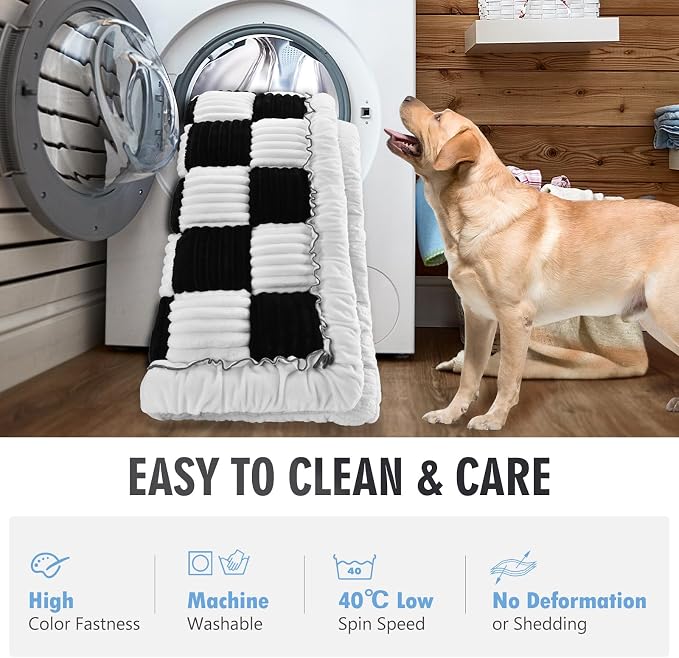 Dog Bed for Car Back Seat, Non-Slip Backseat Pet Mat XL, 59”X27.5” | Soft Blanket for Travel, Plaid Flannel, Quilted PP Cotton Filling, Non-Slip Backing, Machine Washable, Fit Backseat Extenders - Image 6