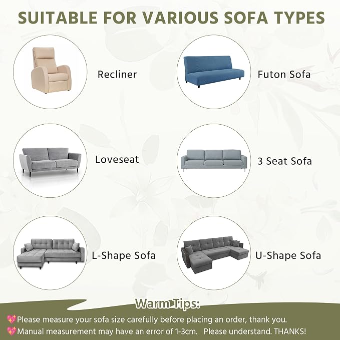 OTOB Cotton Quilted Dog Couch Covers for Sofa Washable Anti Slip, 1 Piece | Gray, 27.6"x70.9", Rustic Farmhouse Embroidery, All Seasons, Soft Thick, Breathable, Wear-Resistant, Pet Friendly - Image 9