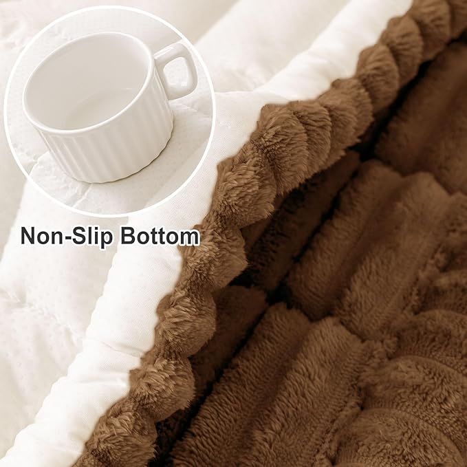 hyha Couch Cover for Dogs, Washable Non Slip Plush Flannel Sofa Protector | Thick Flannel, Silicone Anti-Slip Backing, Pet Hair & Scratch Protection, Fits Sofa & Loveseat (35.4" x 95") - Image 6