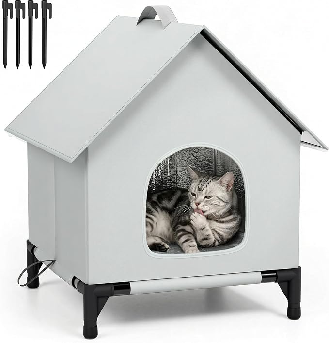 Large Cat House for Outside&Indoor,Easy to Put Together, Selfwarming Cat Shelter for Winter,Insulated and Weatherproof,Large Cave Bed for Garden(22 x 22 x 26 inch,XL,Normal) by Unknown