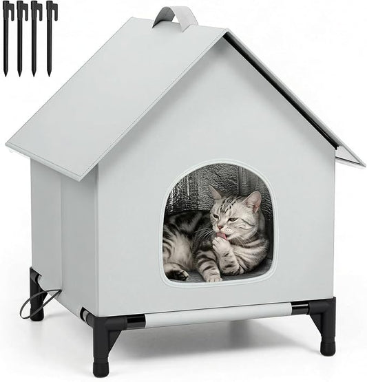 Large Cat House for Outside&Indoor,Easy to Put Together, Selfwarming Cat Shelter for Winter,Insulated and Weatherproof,Large Cave Bed for Garden(22 x 22 x 26 inch,XL,Normal) by Unknown