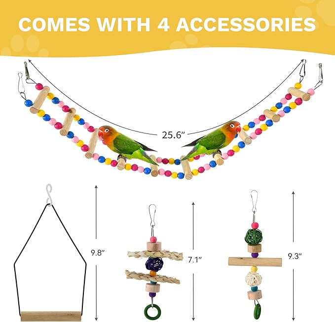 DWVO 62-inch Metal Bird Cage | Bird Cage Spacious for Cockatiels, Parrots, Pigeons, Lovebirds, Features Roof Access and Rolling Stand Black - Image 4