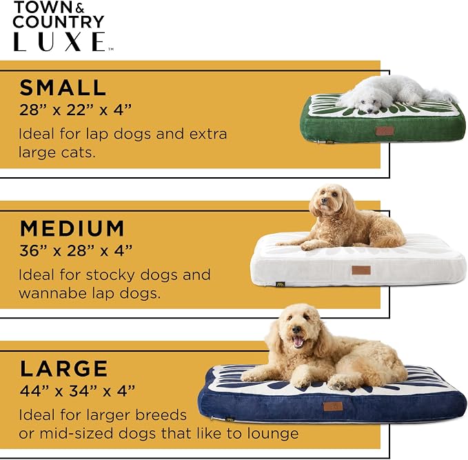 Town & Country Luxe CuddleTown Matisse Everwash® Pillow Pet Bed, Water Repellent Floor Pillow, Machine Washable Cover, Soft & Calming, Green, Small 28"x22"x4" - Image 8