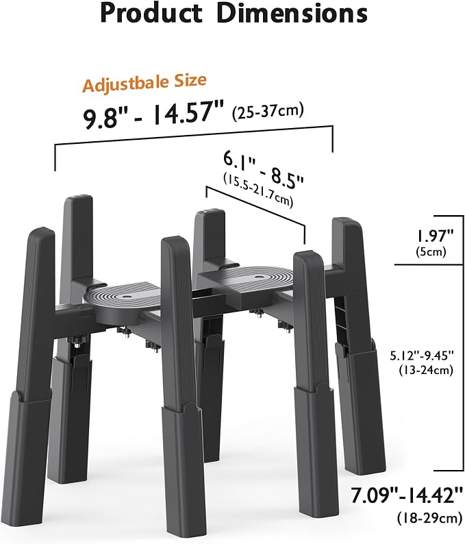 CZPET Dog Water Dispenser Stand, Pet Automatic Feeder Holder, Stand Only | Elevated Pet Water & Food Bowl for Medium Dogs, Stable and Anti-Slip Raised Bowl - Image 3