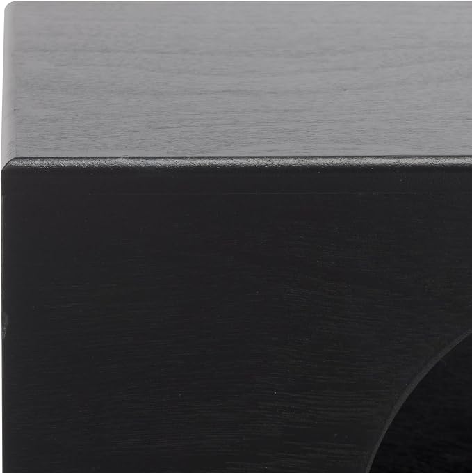 SAFAVIEH Home Collection Bean Mid-Century Matte Black Square Covered Cave Small Pet Cat Bed (Fully Assembled) - Image 3