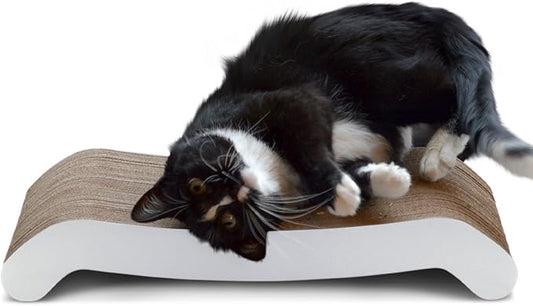 PetFusion Cat Scratching FLIP PAD - 2 Designs in one. [Superior Cardboard & Construction, Significantly outlasts Cheaper alternatives] by PetFusion