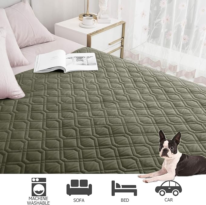 Ameritex Waterproof Dog Bed Cover Pet Blanket for Furniture Bed Couch Sofa Reversible - Image 5