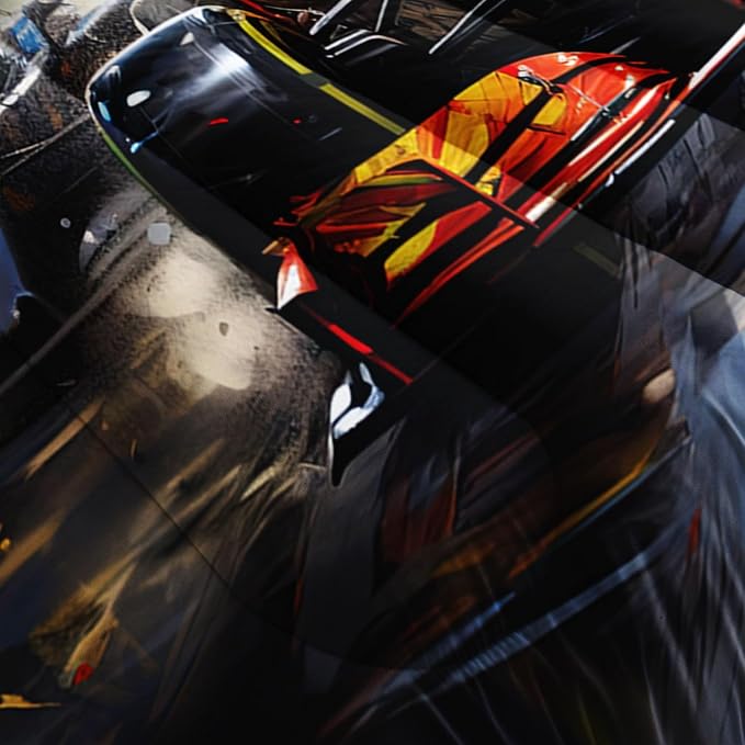Racing Theme Comforter Set Racing car Extreme Sports Competition Quilt Sets with 1 Comforter and 2 Pillowcases for Kids Boys Bedroom All Season（Race Car-2 Queen） - Image 5