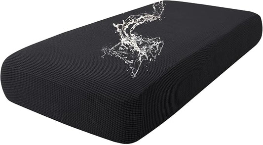 hyha Waterproof Couch Cushion Covers for Pets, Non Slip Sofa Seat Cover | Stretch Jacquard Fabric, Elastic Bottom, Non Slip Fit, Waterproof Protection, Pet Hair Protection (1 Piece for Medium) by hyha