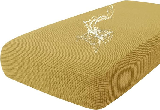 hyha Waterproof Couch Cushion Covers for Pets, Non Slip Sofa Seat Cover | Stretch Jacquard Fabric, Elastic Bottom, Non Slip Fit, Waterproof Protection, Pet Hair Protection (1 Piece for Large) by hyha