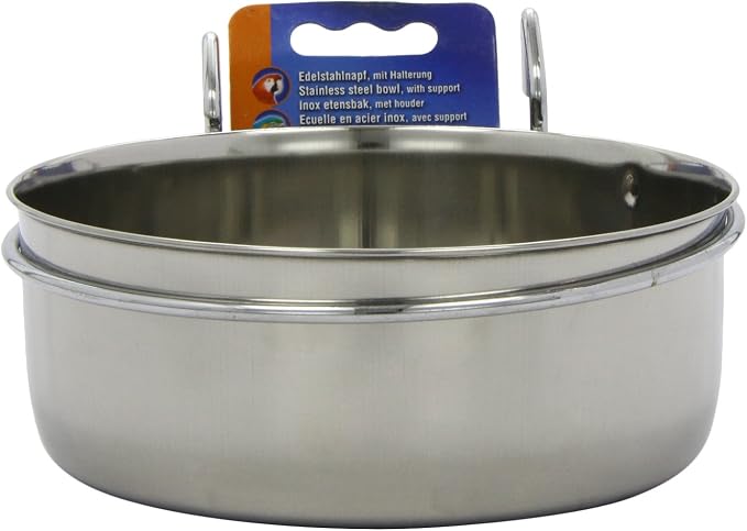 Nobby Stainless Steel Bowl with Clamp, 900 ml, 15 cm - Image 7