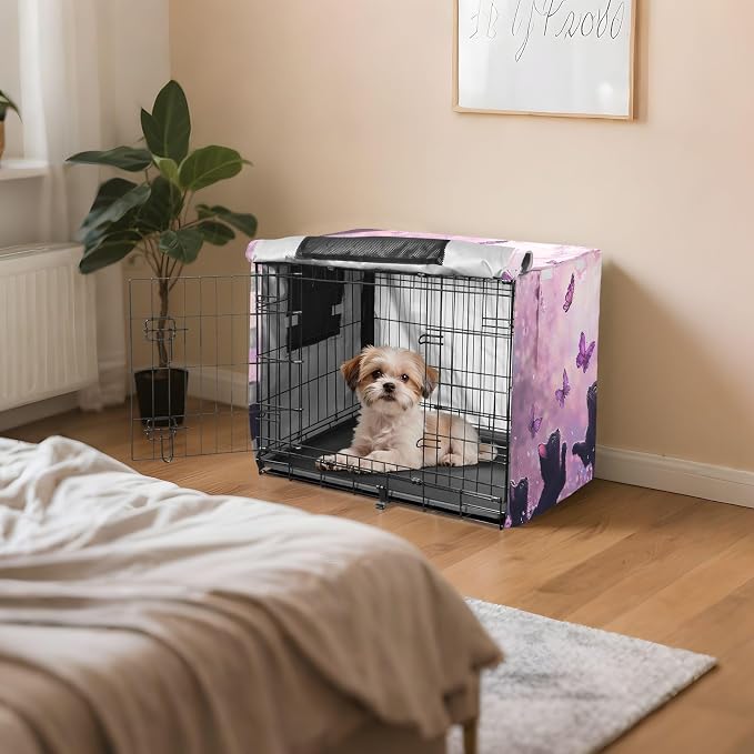 Dog Crate Cover Kennel Cover for Dog Cages Breathable for Wire Cage Indoor Outdoor Cat1 - Image 7
