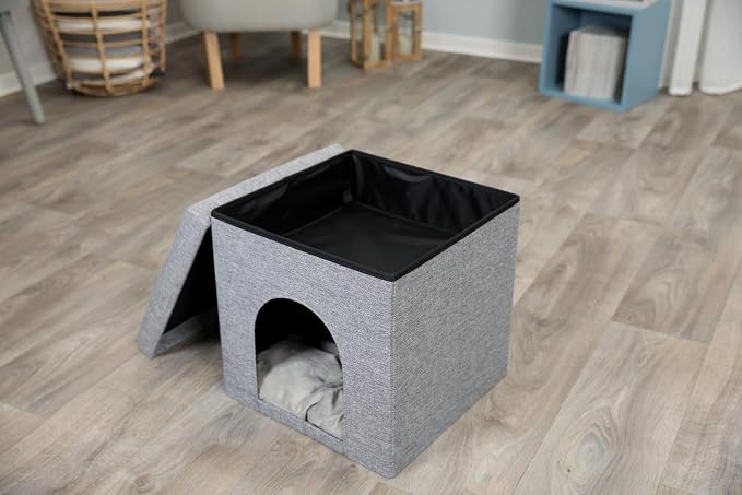 Trixie Alois Cuddly Cave, 38 x 40 x 38 cm, Grey - Image 6