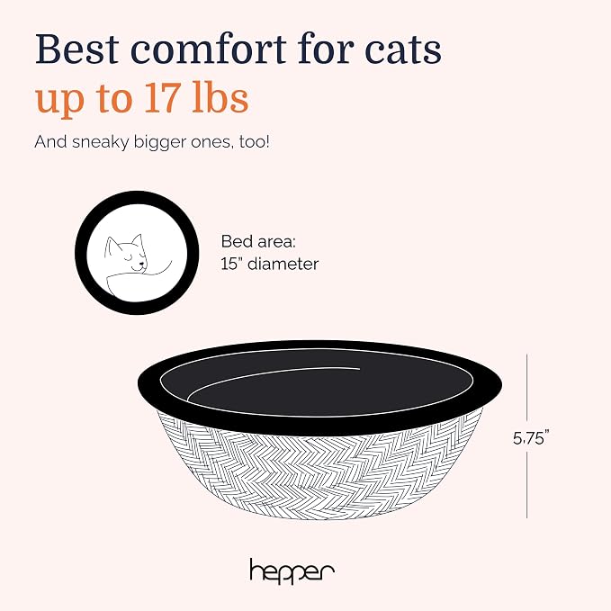 Hepper Cat Nest - Washable Cat Bed with Removable Fleece Liner - Image 6