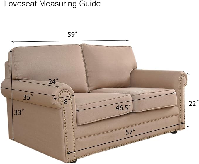 Easy-Going Stretch Jacquard Loveseat Couch Cover, 1-Piece Soft Sofa Cover, Sofa Slipcover with Anti-Slip Foams, Washable Furniture Protector for Kids, Pets (Loveseat, Dark Gray) - Image 6