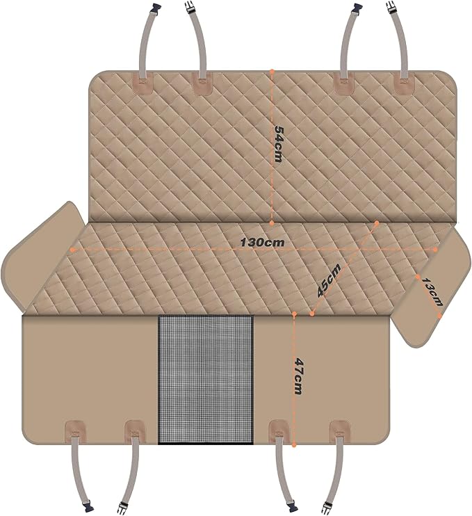 GXT Dog Back Seat Cover Protector for Cars SUV and Trucks with Mesh Window, Scratchproof Nonslip and Waterproof Material - Image 5