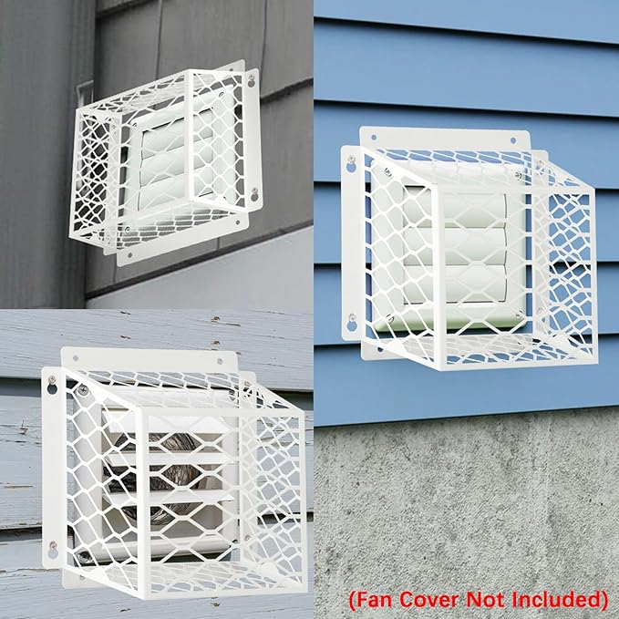 Dryer Vent Bird Guard,Dryer Vent Cover Outside for 3-4 inch Vent Hoods | Universal Outdoor Bird Guard for Dryer Vent & Bathroom Exhaust,Galvanized Steel Bird Cage 7"Lx7"Wx5"H,Prevent Bird From Enter - Image 6