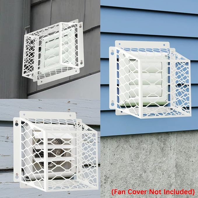Dryer Vent Bird Guard,Dryer Vent Cover Outside for 3-4 inch Vent Hoods | Universal Outdoor Bird Guard for Dryer Vent & Bathroom Exhaust,Galvanized Steel Bird Cage 7"Lx7"Wx5"H,Prevent Bird From Enter - Image 6