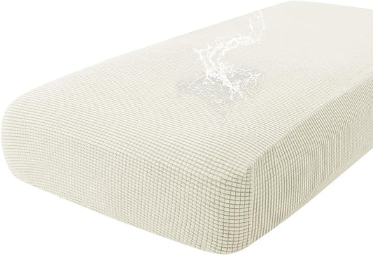 hyha Waterproof Couch Cushion Covers for Pets, Non Slip Sofa Seat Cover | Stretch Jacquard Fabric, Elastic Bottom, Non Slip Fit, Waterproof Protection, Pet Hair Protection (1 Piece for Large) by hyha