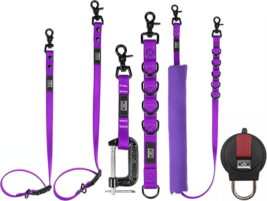 Prestige Elite - Grooming loops for Dogs, Groomers Helper, Grooming Loops for Pet Groomers Adjustable Bio Thane Dog Grooming Loop, Belly Strap, Grooming Noose, Waterproof Extension Strap & Suction Cup