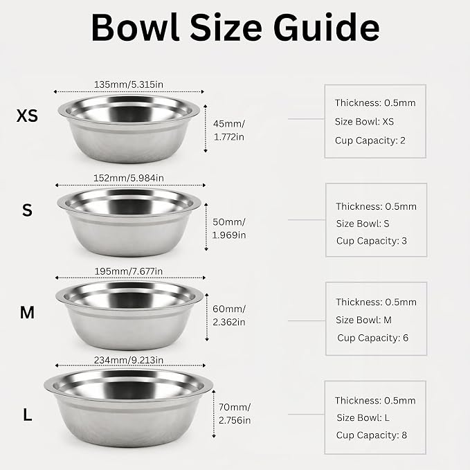Elevated Dog Bowls for Small Dogs, Personalized Food Stand for Toy Breed | Farmhouse Style, Elevated Wood Stand, Storage Container, Stainless Steel Bowls, Raised Anti-Slip Feeder, Made in USA - Image 7