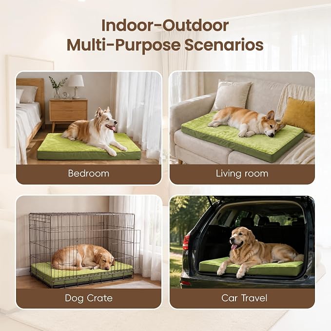 NUPIDA Waterproof XL Extra Large Dog Crate Bed with Washable Cover, 41x27 | TPU Waterproof Layer, Easy Clean Cover, Soft Plush Surface, Durable Oxford fabric, Non-Slip Bottom, For Large Breeds ≤80lbs - Image 7