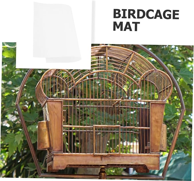 KESYOO 100pcs Bird Cage Liner Disposable Absorbent Liners for Parrot Cages Moisture-Resistant Clean-up Fecal Pads for Birdcage Care - Image 7