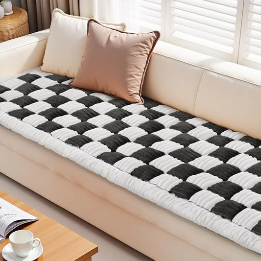 Couch Cushion Cover for dogs Sofa Cover Washable Pet Love Seat Couch Covers for Sofa Slipcovers Couch Protector Blanket for Dogs Sofa Cushion Covers for Pets Washable Pad Black 70x180cm/27.6x70.9in by ODreamyDogs