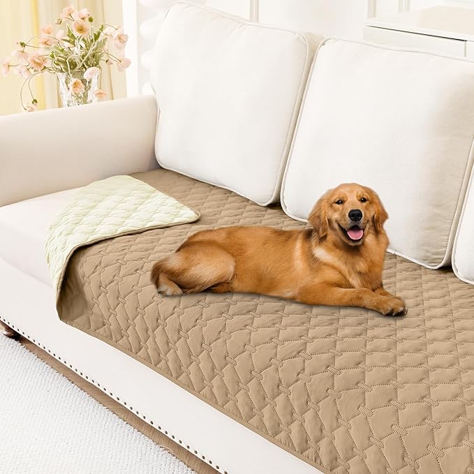 Smiry Waterproof Dog Bed Cover Blanket, Reversible Pet Blanket | Soft Reversible, Washable Leakproof Cats Dogs Couch Cover for Sofa, Couch, Furniture (30x70 Inch) by Smiry