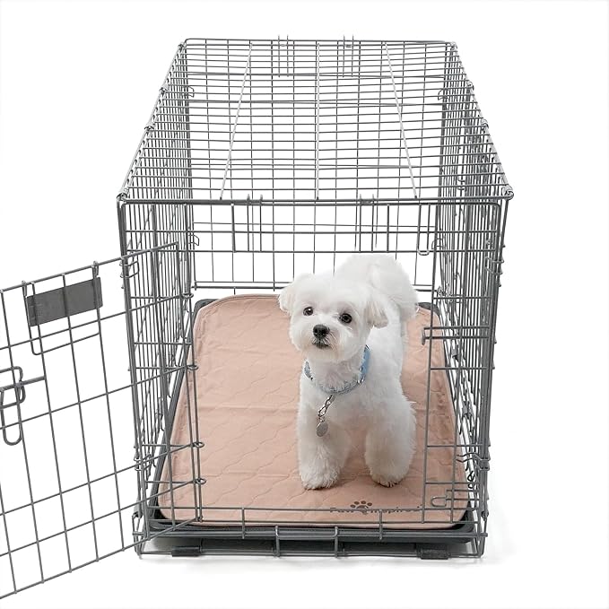 Paw Inspired Washable Crate Liners for Dogs, 29x18 Inch, Pack of 2 | Fits 30 Inch Kennels, Leakproof, Non-Slip Pee Pads, Reusable Puppy Pads for Potty Training, Whelping, Waterproof Pet Mat - Image 6
