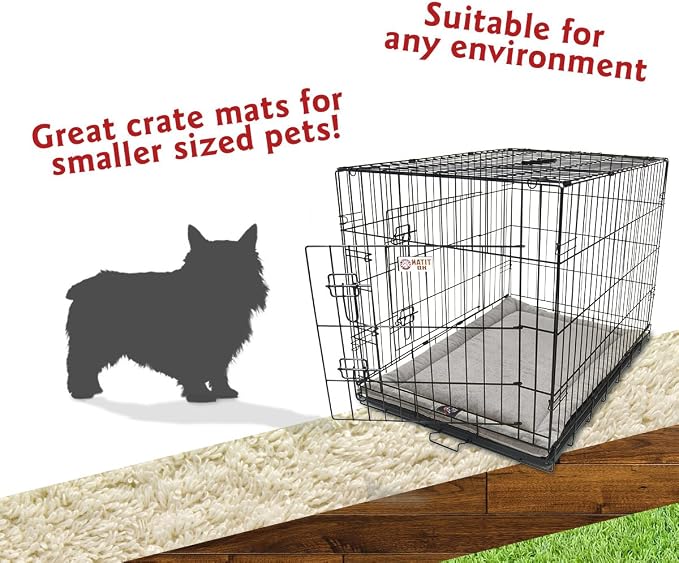Majestic Pet Orthopedic Memory Foam Dog Crate Mat - Plush Pet Bed Pad for Crates & Kennels | USA Crafted | 24"x18" Villa Vintage - Image 4