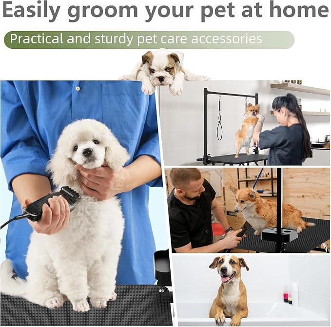 36" Professional Dog Pet Grooming Table Adjustable Heavy Duty Portable w/Arm & Noose & Mesh Tray - Image 5