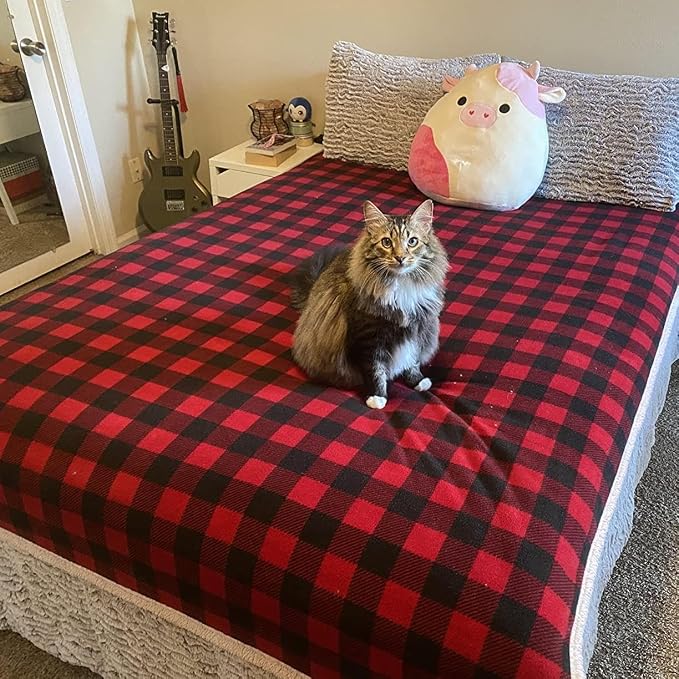 Catalonia Waterproof Blanket for Bed, Reversible Leakproof Throw | 50 x 60 Inch, Plaid, Washable Protector Cover for Couch and Sofa, Stain Proof Blanket for Pets, Kids and Everyday Spills - Image 6