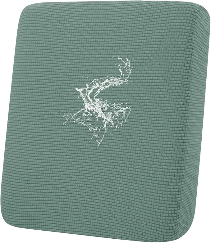 hyha Waterproof Couch Cushion Covers for Pets, Non Slip Sofa Seat Cover | Stretch Jacquard Fabric, Elastic Bottom, Non Slip Fit, Waterproof Protection, Pet Hair Protection (1 Piece for Backrest L) by hyha