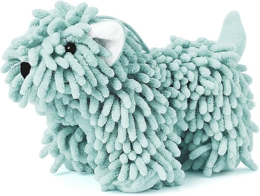 Tegeme 1 Pcs Chenille Dog Hand Towel Fuzzy Towel Absorbent Microfiber Soft for Bathroom Kitchen Washstand (Green,Standing Dog) by Tegeme