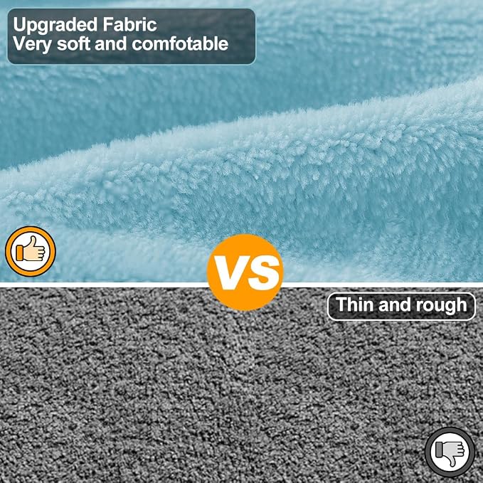 Medium to Large Size Dog Bathrobe, Quick Drying Super Absorbent, Warm Dog Towels, Adjustable Hoodies and Belts for Dog Bath Products (Blue,4XL) - Image 8