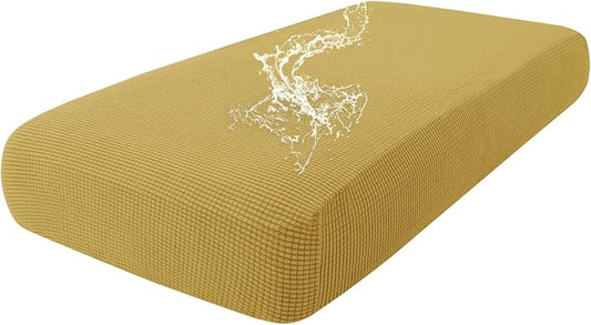 hyha Waterproof Couch Cushion Covers for Pets, Non Slip Sofa Seat Cover | Stretch Jacquard Fabric, Elastic Bottom, Non Slip Fit, Waterproof Protection, Pet Hair Protection (1 Piece for Medium) by hyha
