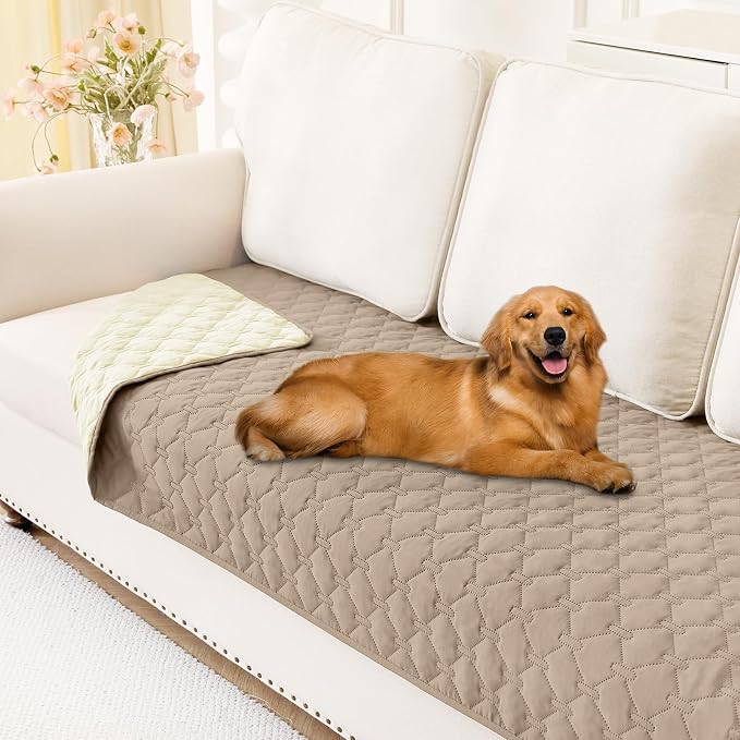 Smiry Waterproof Dog Bed Cover Blanket, Reversible Pet Blanket | Soft Reversible, Washable Leakproof Cats Dogs Couch Cover for Sofa, Couch, Furniture (30x70 Inch) by Smiry