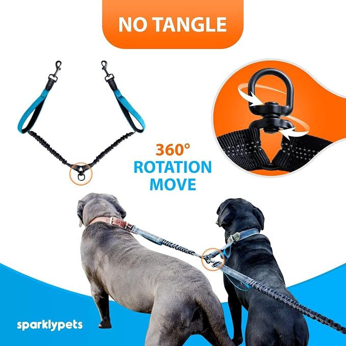 SparklyPets - Hands Free Dog Leash with Reflective Stitches - Waist Leash for Medium & Large Dogs Walking, Hiking, Training, Jogging, Canicross, Running - Image 5