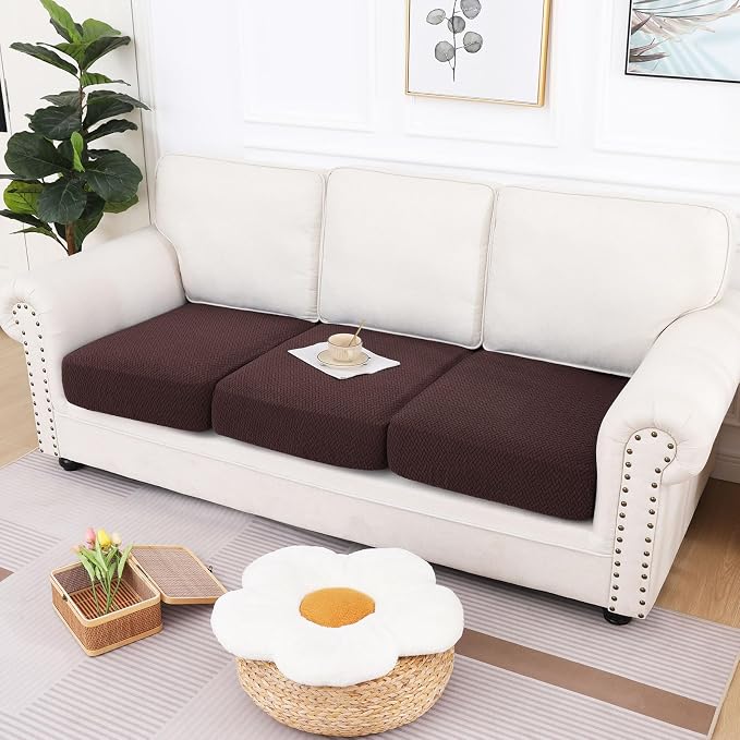 hyha Waterproof Couch Cushion Covers, Anti Slip Sofa Slipcovers for Pets | Waterproof Protection, Thick Jacquard Fabric, Wear Resistant, Anti Slip, Pet Protection (3 Pieces) - Image 5
