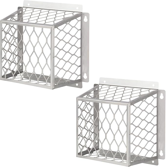 Dryer Vent Bird Guard,Dryer Vent Cover Outside for 3-4 inch Vent Hoods-2pk | Universal Outdoor Bird Guard for Dryer Vent & Bathroom Exhaust,Stainless Steel Bird Cage 7"Lx7"Wx5"H,Prevent Bird From Enter by JIANBENKJ