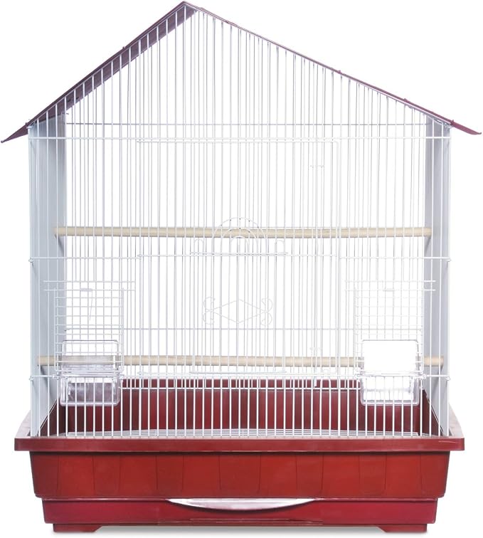 Prevue Pet Products Square Top Parakeet Cage, White - Image 2