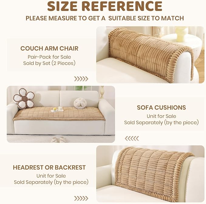 Royhom Couch Cover for Dogs Washable，Non Slip Sofa Protector for Pets | Durable & Easy Care, Soft Furniture Cover for Leather & Fabric Couches Against Claws, Spills & Fur, 20x24 Inch, Green - Image 7
