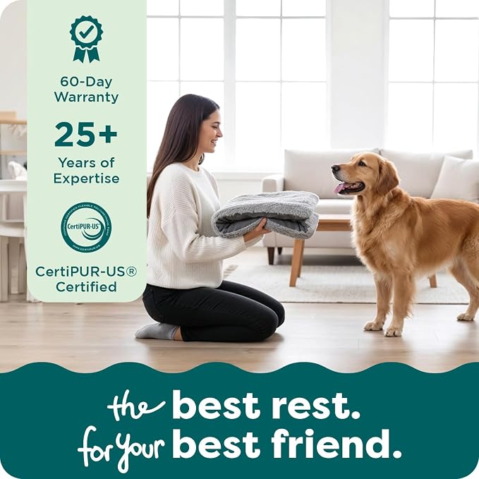 FurHaven Replacement Dog Bed Cover, Long Faux Fur for Calming Cuddlers, Machine Washable, Customizable Filling, Jumbo XL, Faux Fur, Misty Gray - Image 9