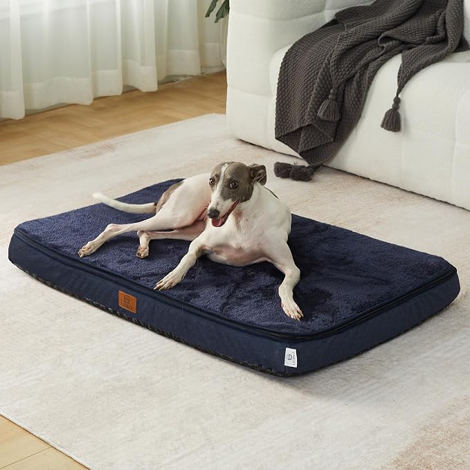 LIORCE Memory Foam Large Dog Bed - 4” Thick Orthopedic Beds for Large Dogs - Waterproof Dog Bed with Removable Washable Cover & Wrap-Around Zipper - Ultimate Comfort and Easy Maintenance - Image 6