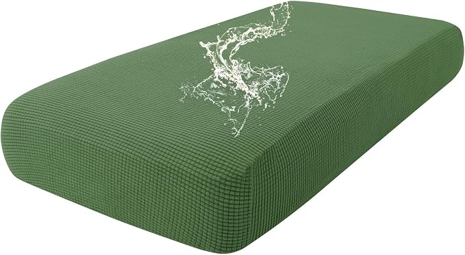 hyha Waterproof Couch Cushion Covers for Pets, Non Slip Sofa Seat Cover | Stretch Jacquard Fabric, Elastic Bottom, Non Slip Fit, Waterproof Protection, Pet Hair Protection (1 Piece for Medium) by hyha