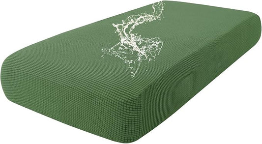 hyha Waterproof Couch Cushion Covers for Pets, Non Slip Sofa Seat Cover | Stretch Jacquard Fabric, Elastic Bottom, Non Slip Fit, Waterproof Protection, Pet Hair Protection (1 Piece for Medium) by hyha